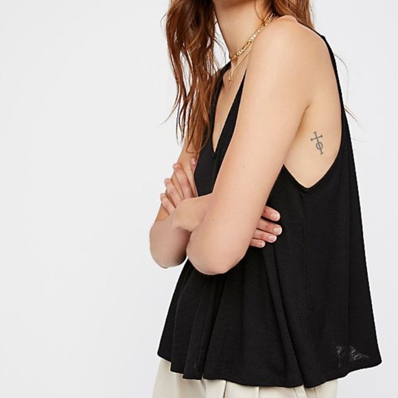 Free People Tops - Free People Black Dani Tank